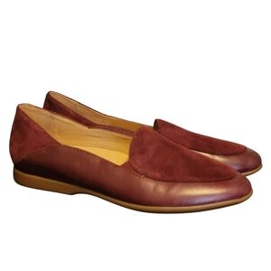 NEW Dansko Lace‎ Burgundy Leather and Suede Comfy Flats 39 US 8.5-9